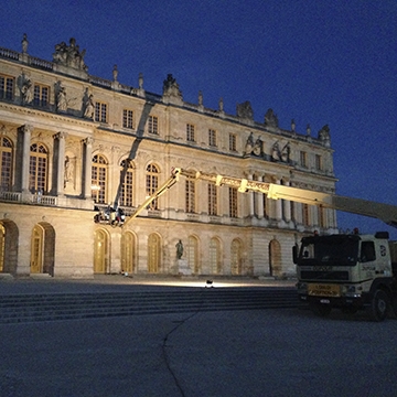 Concepteurs lumière -chantier Château de Versailles -LEA - les éclairagistes associés