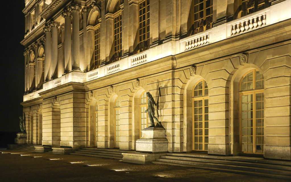 conception lumière du château de Versailles par LEA les éclairagistes associés.
